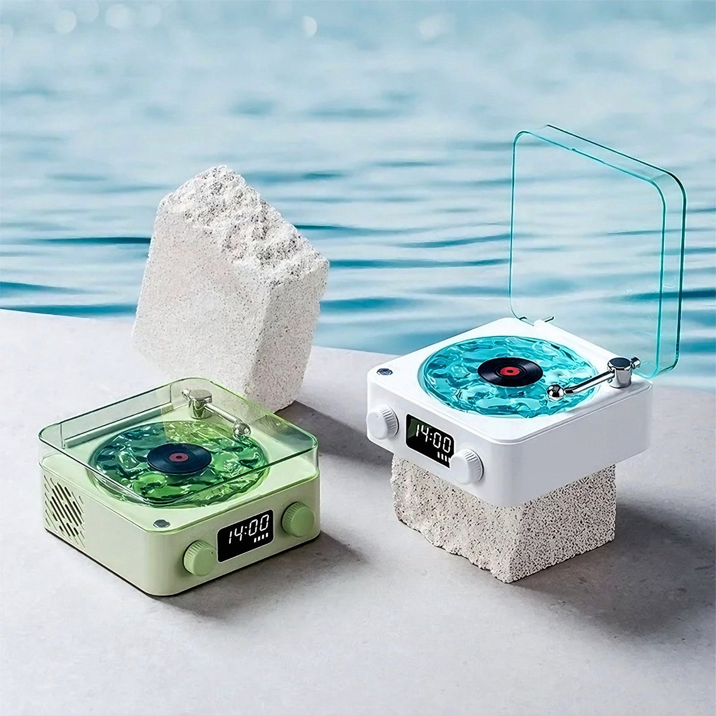 Vintage Wave Bluetooth Speaker With LED Display