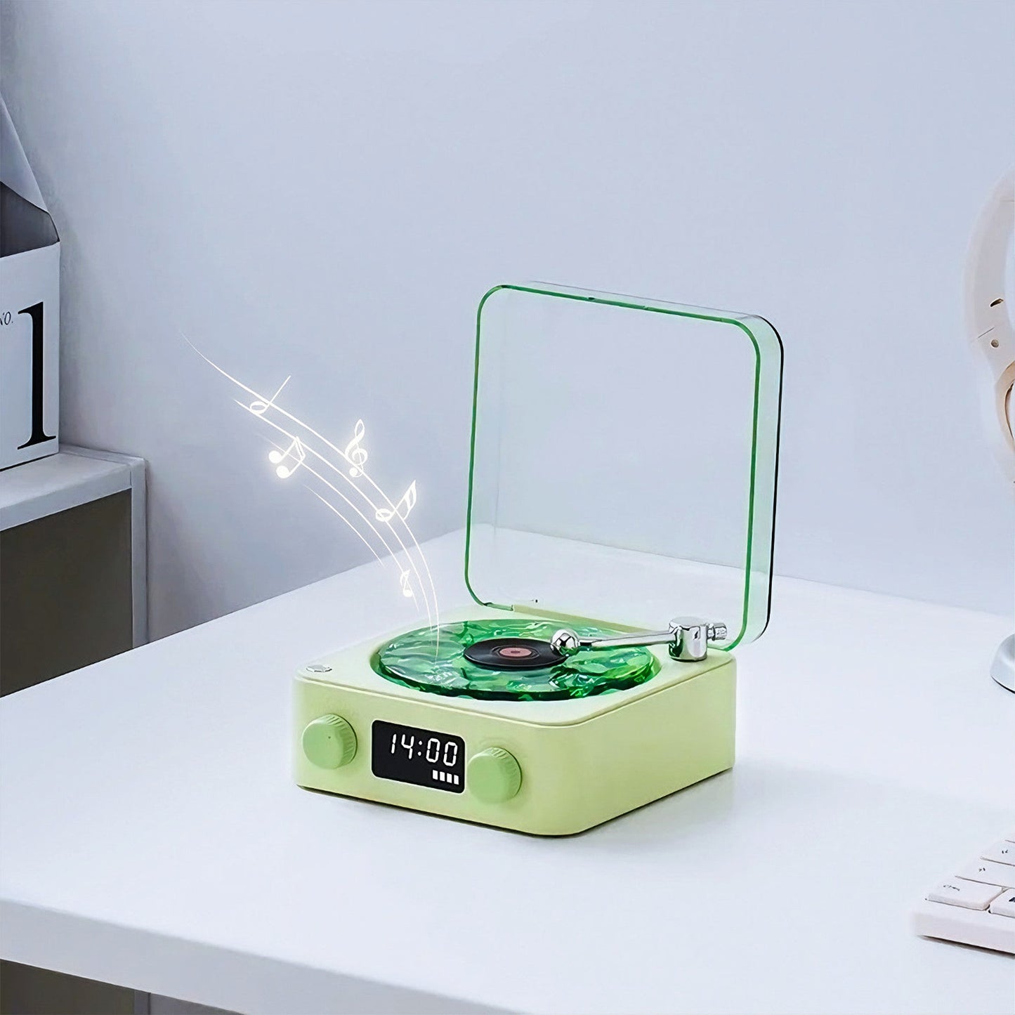 Vintage Wave Bluetooth Speaker With LED Display