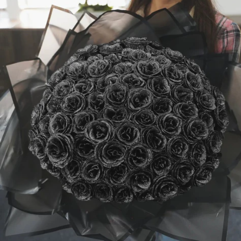 Crafted Glitter Rose Bouquet
