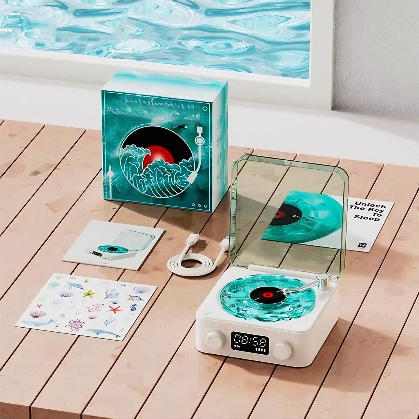 Vintage Wave Bluetooth Speaker With LED Display