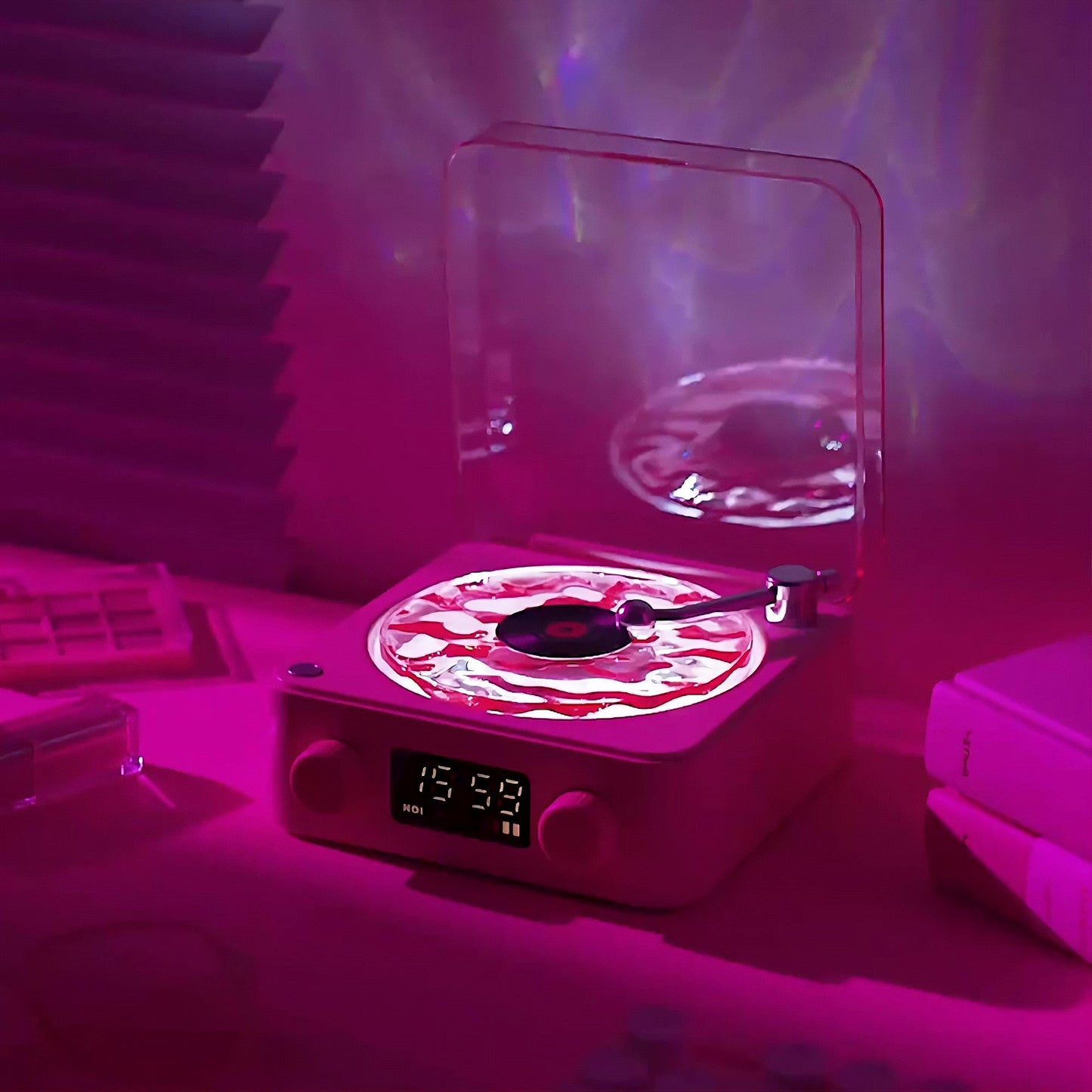Vintage Wave Bluetooth Speaker With LED Display