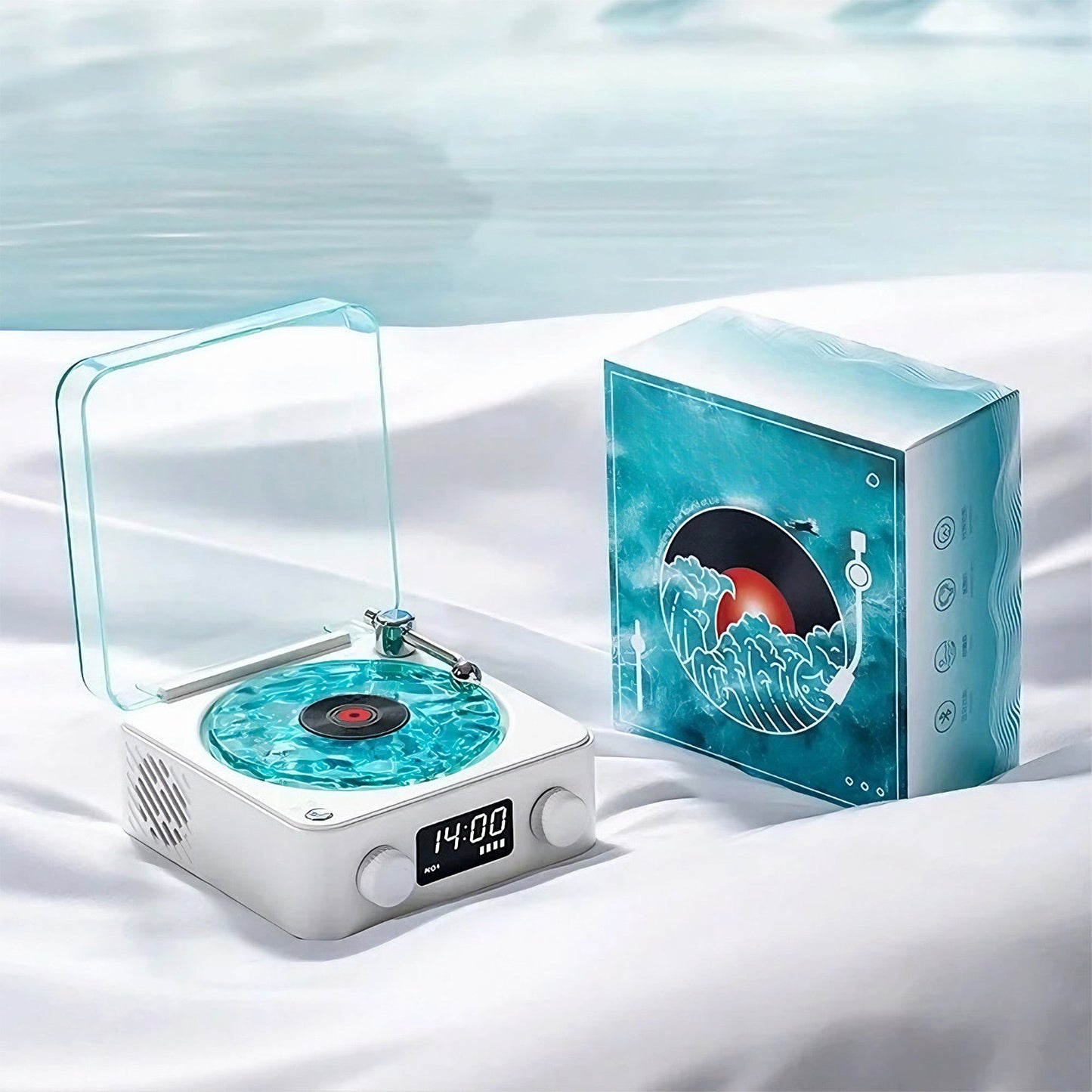 Vintage Wave Bluetooth Speaker With LED Display