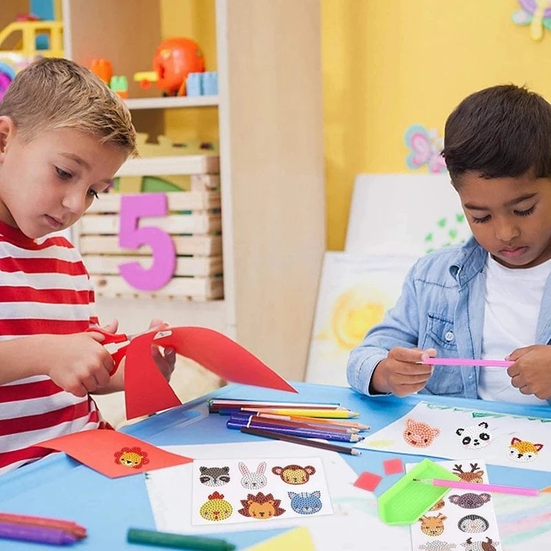 Sparkle Gem Stickers | DIY children's free stick cartoon diamond sticker painting