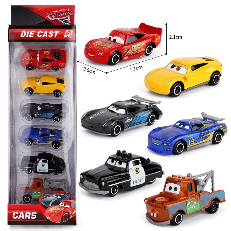 6 Pcs Truck And Car Disney Toys For Kids