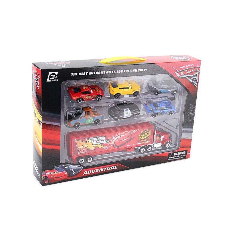 6 Pcs Truck And Car Disney Toys For Kids
