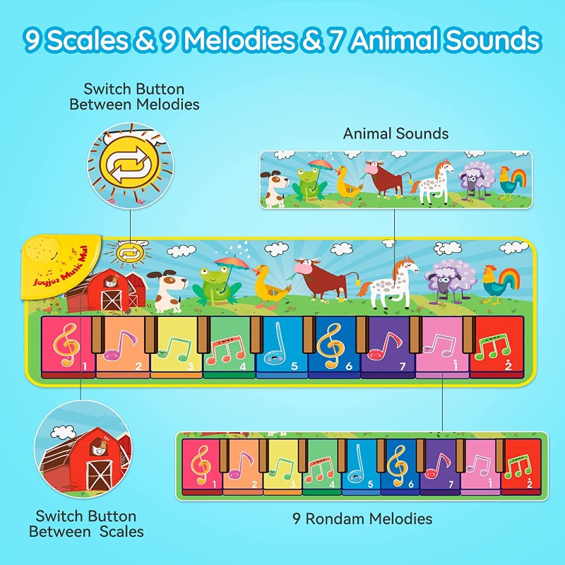 Musical Floor Piano Keyboard For Toddlers