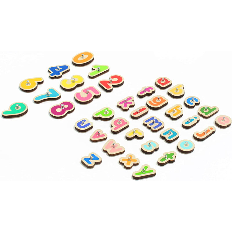 Interactive Wooden Numbers And Letters Set