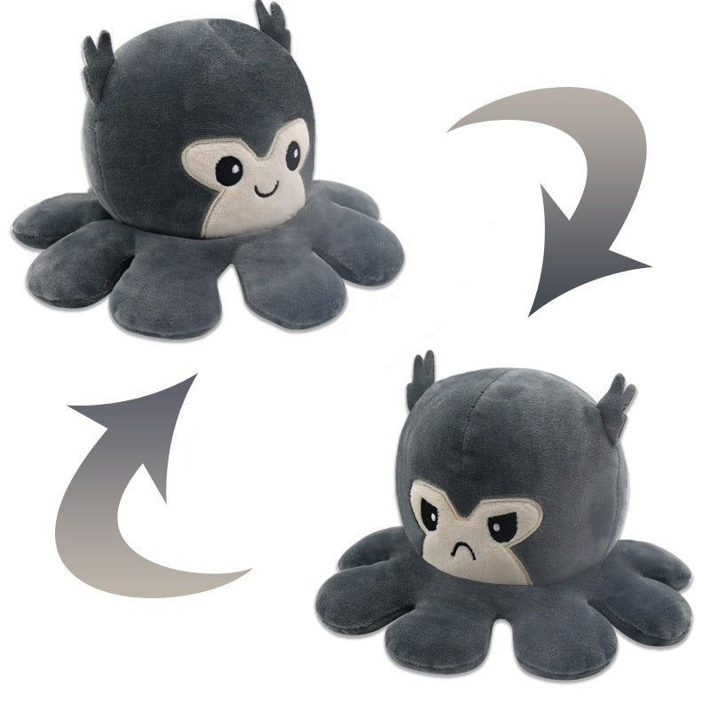 Monkey Reversible Octopus Plush Toy