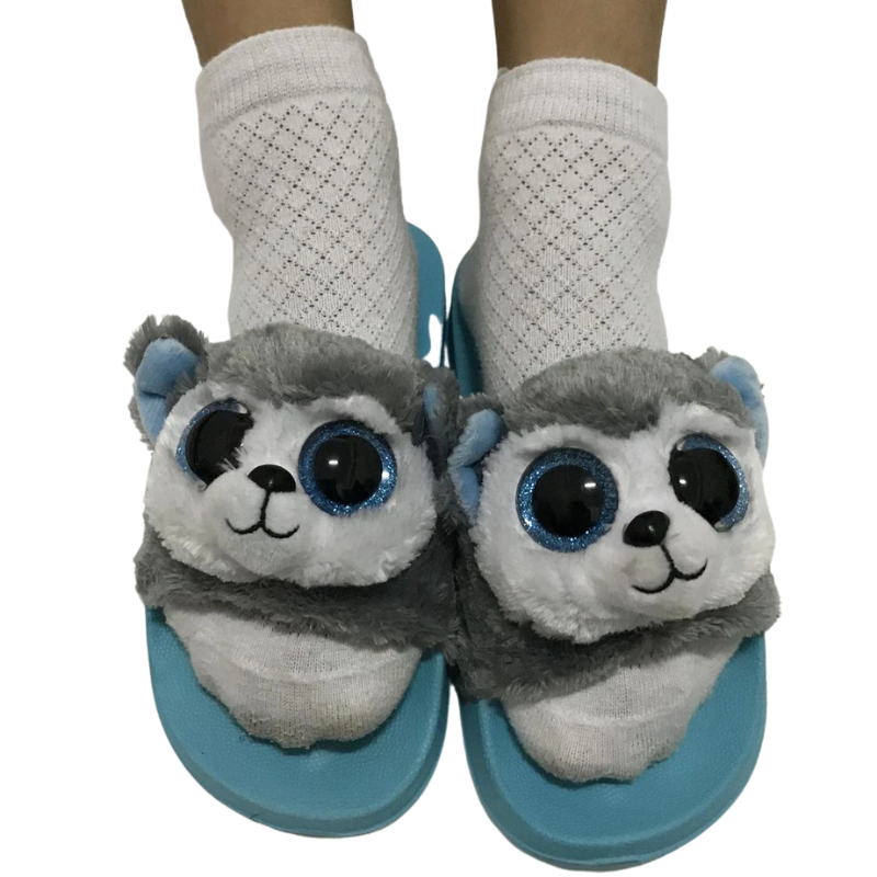 Kids Plush Toy Slides Sandal