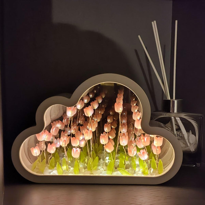 Cloud Shaped Tulip Night Light