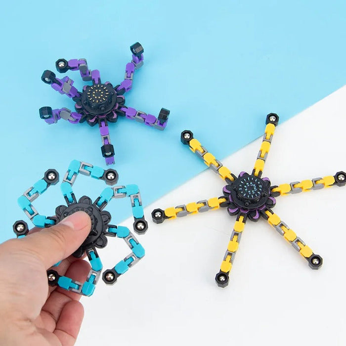 Transformable Fidget Spinner Chain Toy