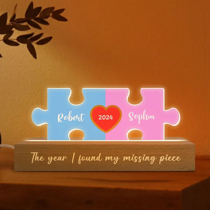 Custom Name Puzzle LED Night Light