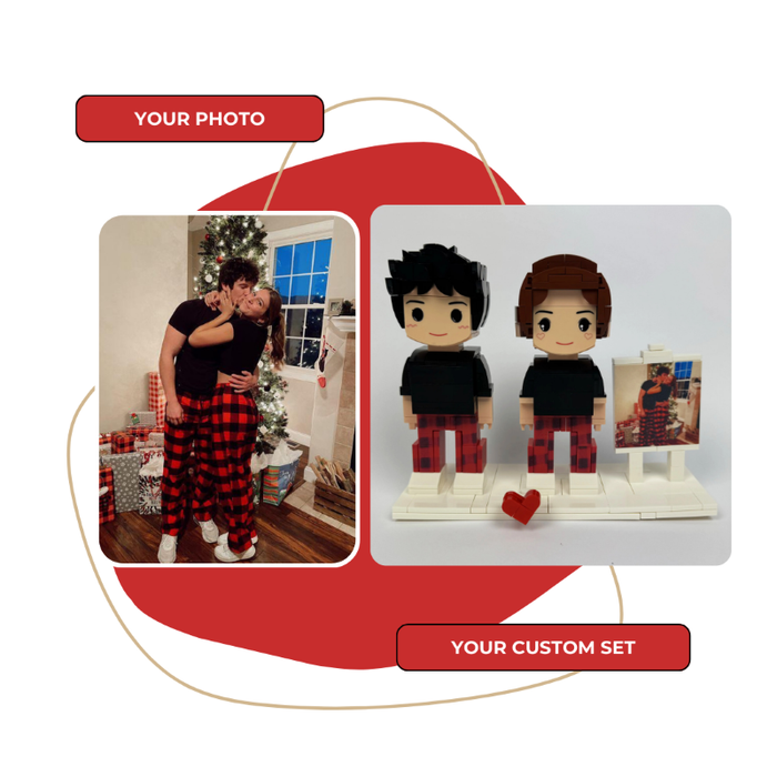 Custom Brick Figure With Photo Creative Personalized Gift