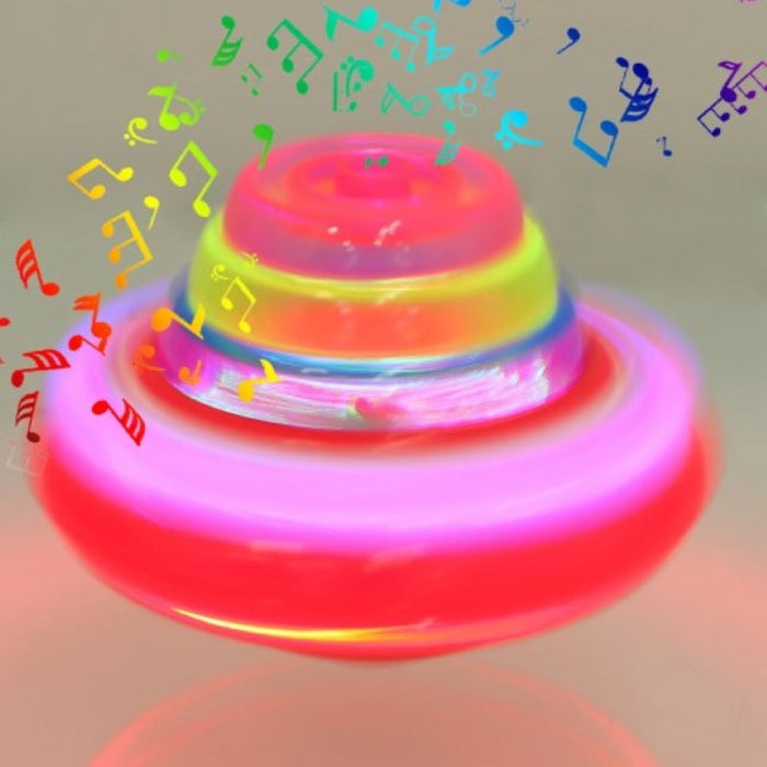 Light Up Flashing Music Spinning Tops