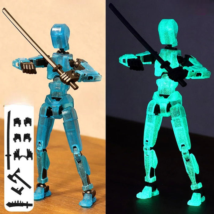 Movable Shapeshift Robot 3D Printed Action Figure