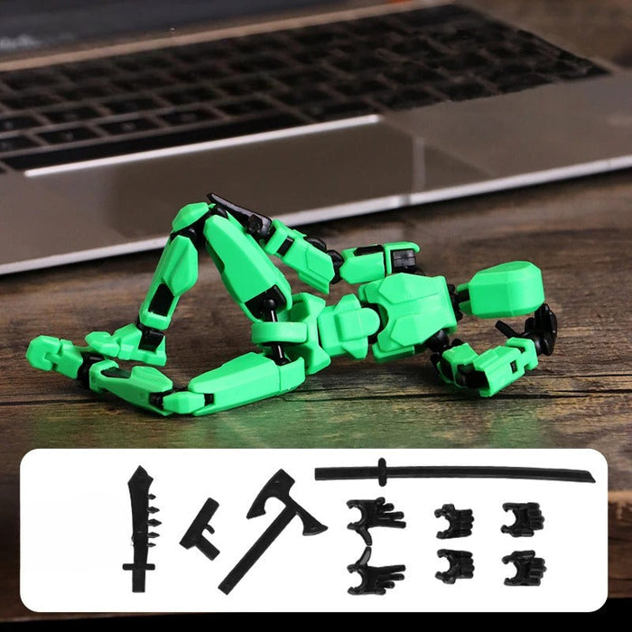 Movable Shapeshift Robot 3D Printed Action Figure