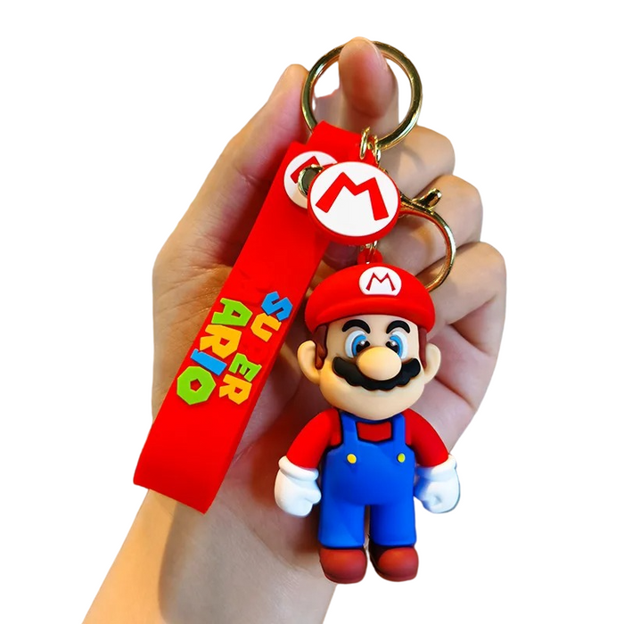 Retro Game Inspired Super Mario Keychain