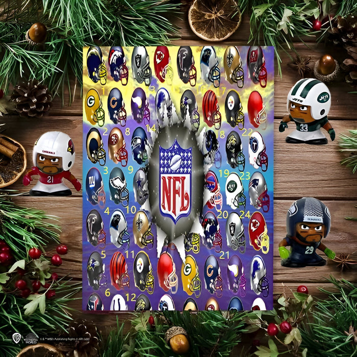 Cartoon NFL Advent Themed Calender 2024