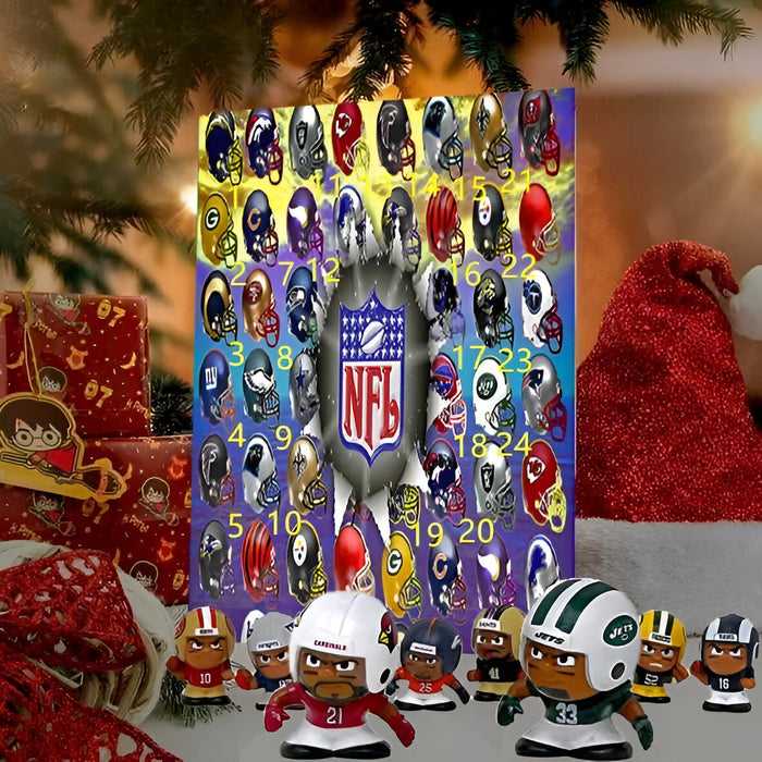 Cartoon NFL Advent Themed Calender 2024