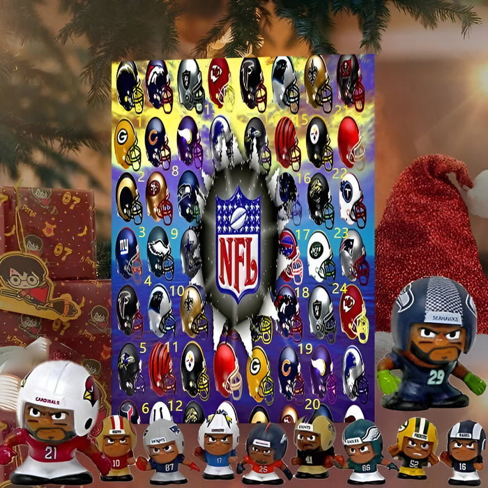 Cartoon NFL Advent Themed Calender 2024