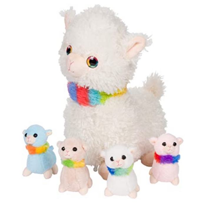 Llamas Snuggable Mommy Baby Llama Set Of 5 Gift For Children