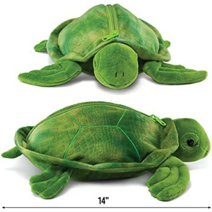Plush Turtle with 3 Little Plush Babies