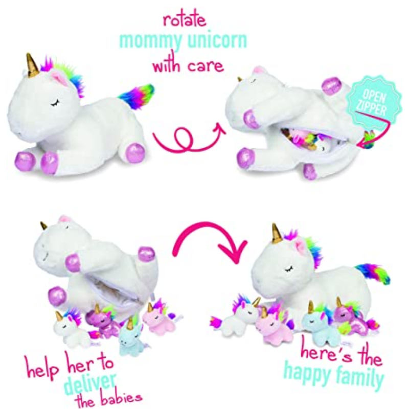 Unicorns Snuggable Mommy Unicorns Set Of 5 Gift For Children