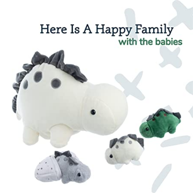 Stegosaurus Snuggable Mommy Dinosaur Set Of 5 Gift For Children