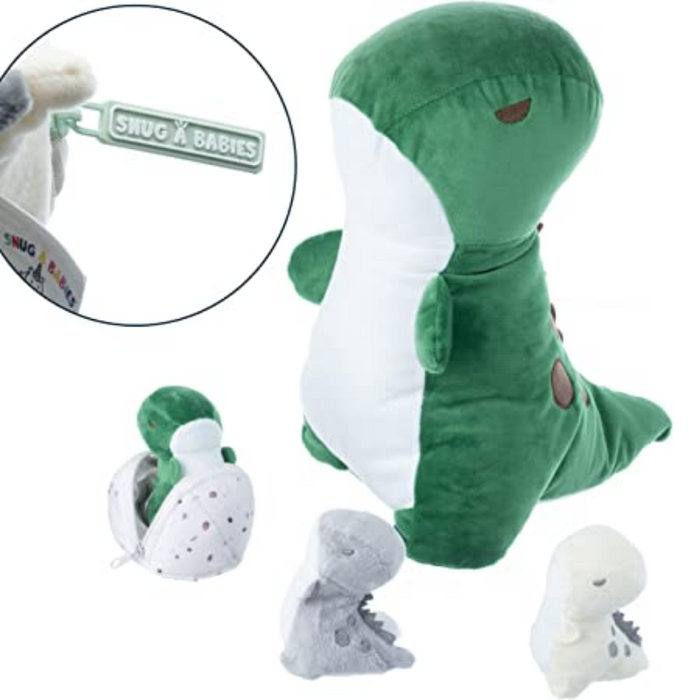 T-Rex Snuggable Mommy Dinosaur Set Of 5 Gift For Children