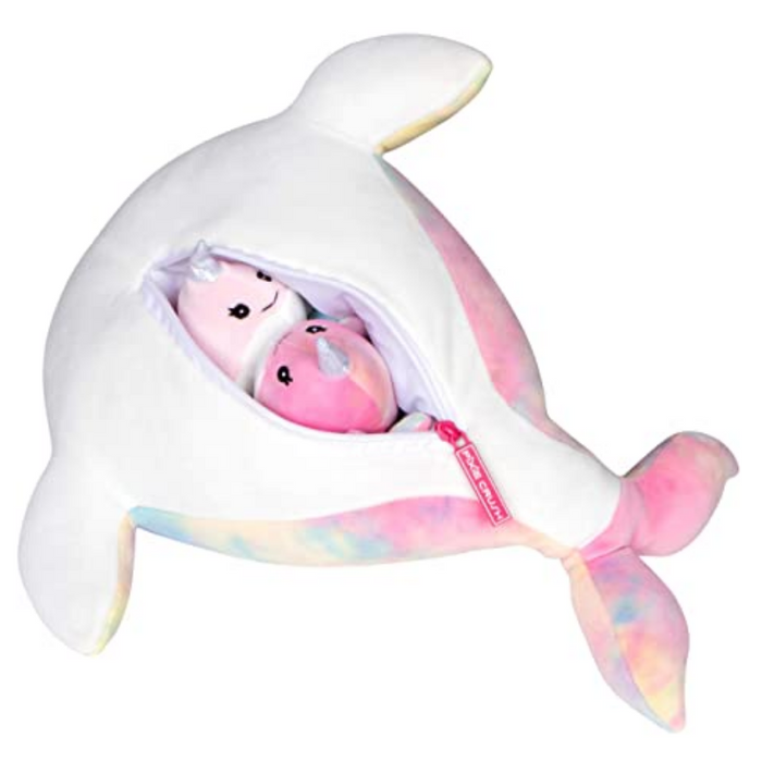 Narwhal Snuggable Mommy Narwhal Baby Set Of 5 Gift For Children