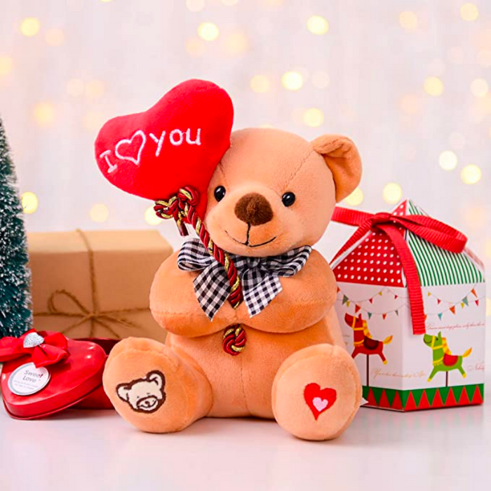 Stuffed Teddy Bear Animal with I Love You Plush Toy