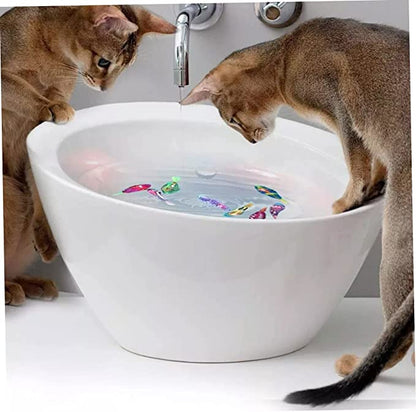 Swimming Robot Fish Toy for Cat and Dog with LED Light | Interactive Dog/Cat Toy | Electronic Pet Fish- Set of 4