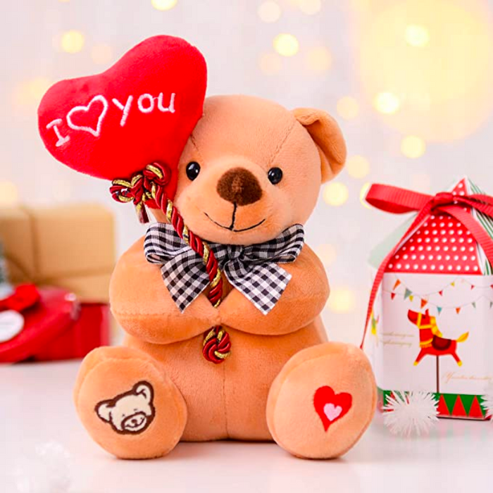 Stuffed Teddy Bear Animal with I Love You Plush Toy