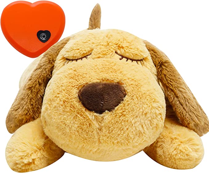 Dog Heartbeat Toy for Anxiety Relief |  Soft Plush Toy For Pets Behavioural Training | Heartbeat Toy for Cats & Dogs