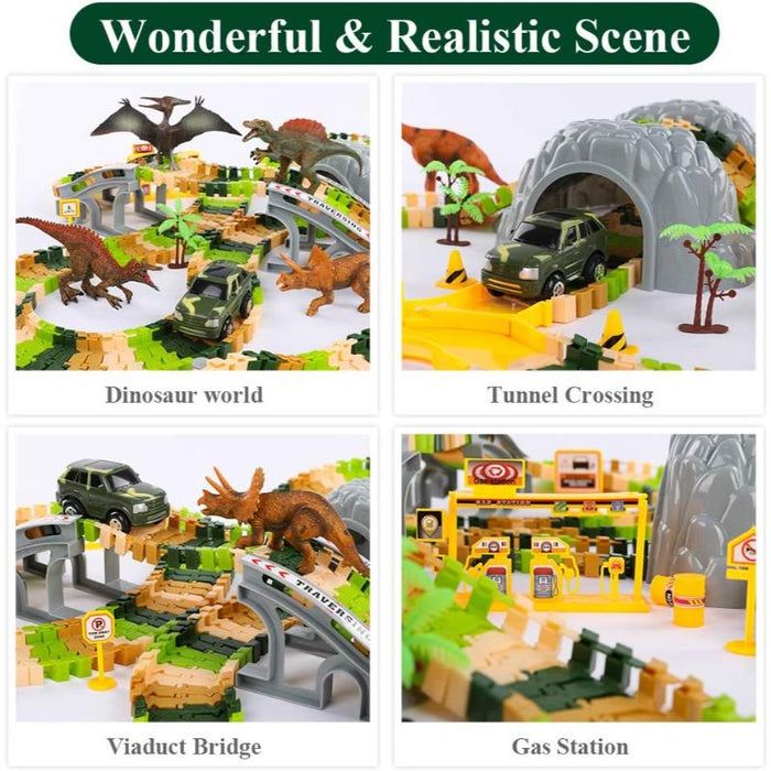 Dinosaur Toys With Activity Play Mat & Trees