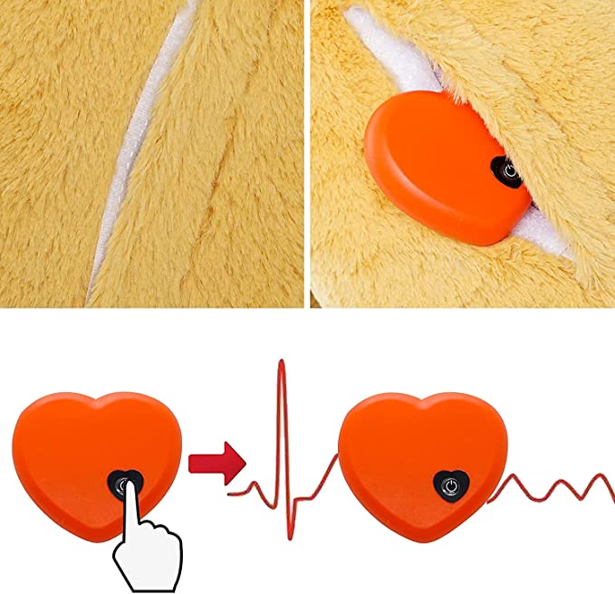 Dog Heartbeat Toy for Anxiety Relief |  Soft Plush Toy For Pets Behavioural Training | Heartbeat Toy for Cats & Dogs