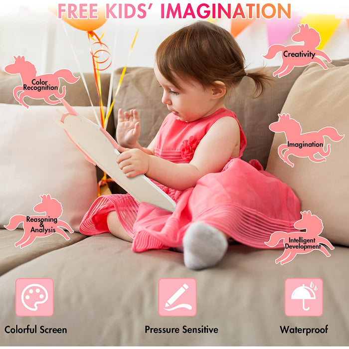 Unicorn LCD Writing & Color Drawing Tablet For Kids