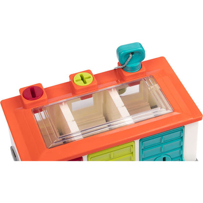Shape Sorting Toy Garage With Keys & 3 Toy Cars