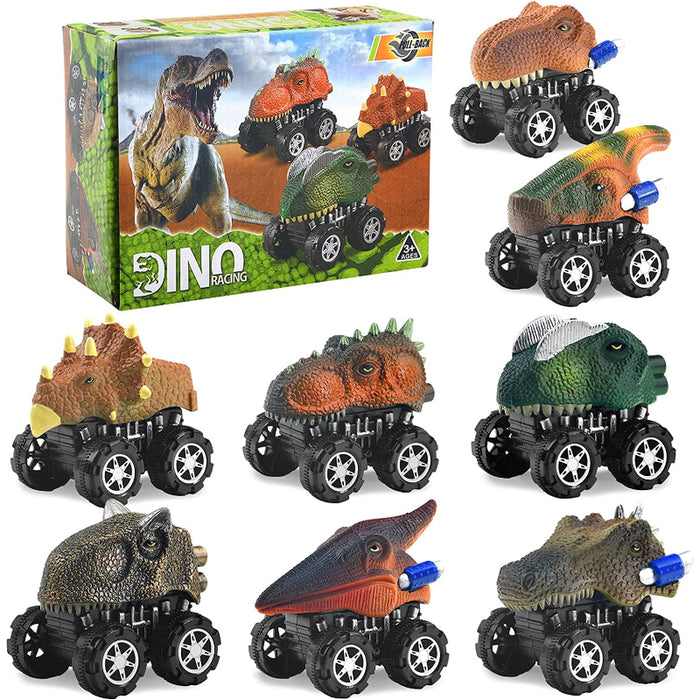 Dino Cars Toys With Flashing Lights & Roar Music