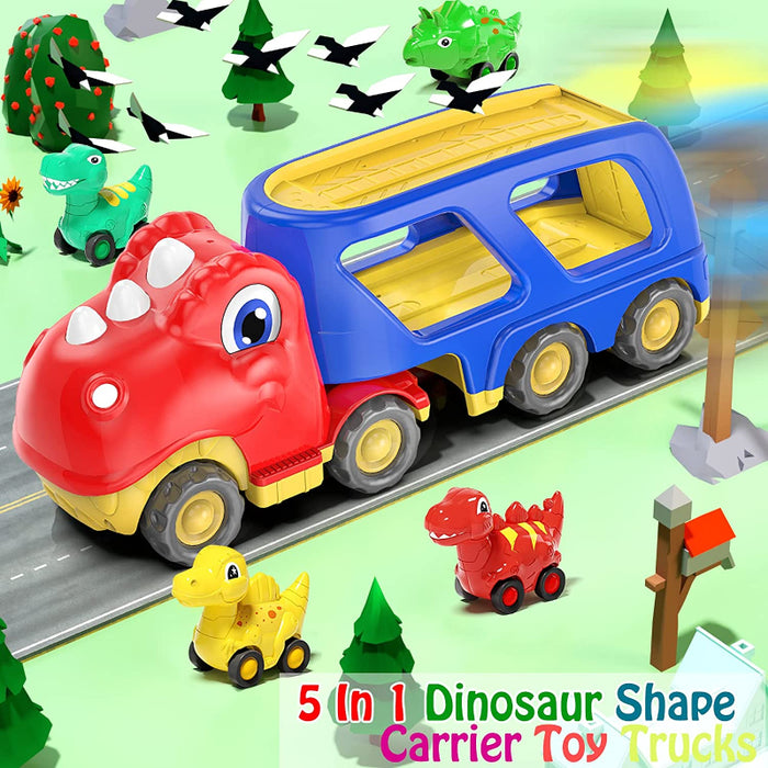 Small Pull Back Dinosaur Cars