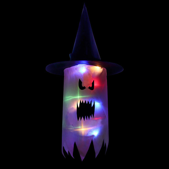 Halloween Hat Decoration Spooky Ghost LED Toy