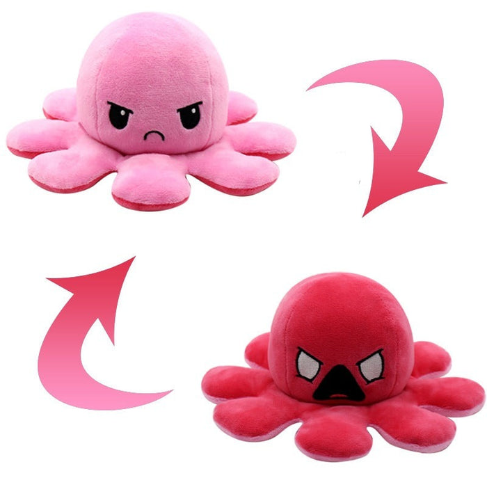 Pink Reversible Octopus Toy