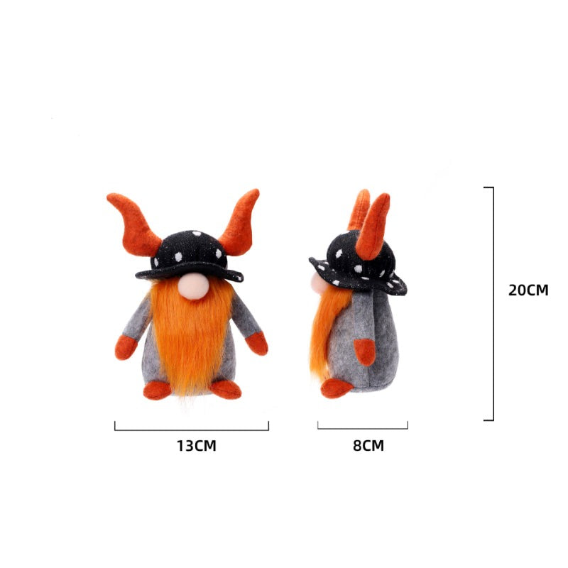 Adorable Halloween Faceless Dwarf Plush Toy