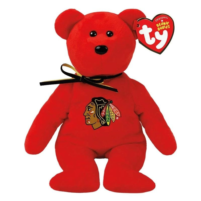 Red Chicago Blackhawks Teddy