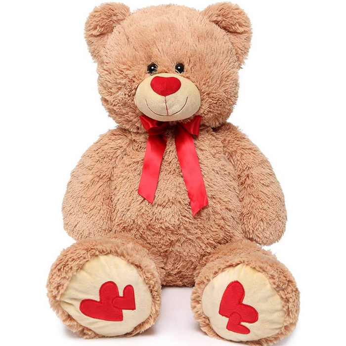 Giant Bear With Ribbon Bow Plush Toy