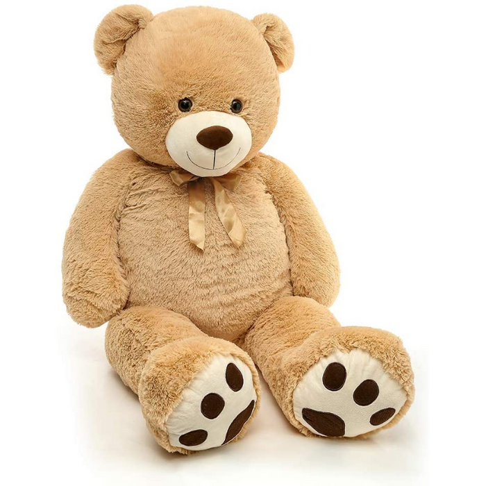 Giant Bear With Ribbon Bow Plush Toy