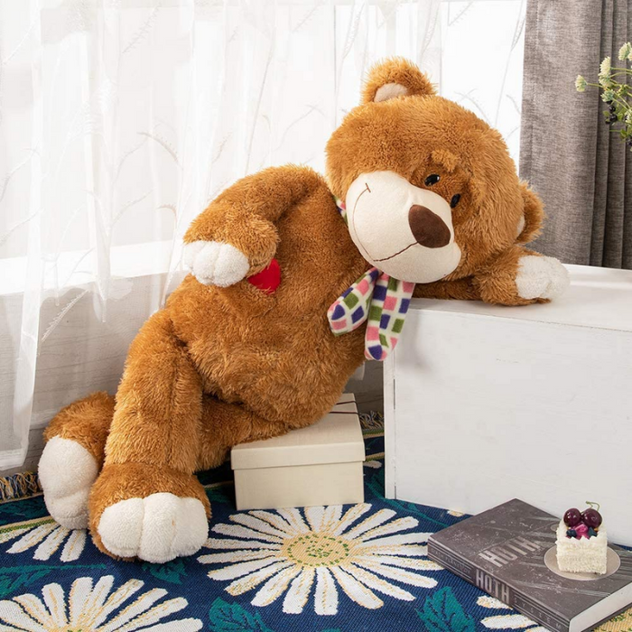 Giant Bear With Heart Plush Toy