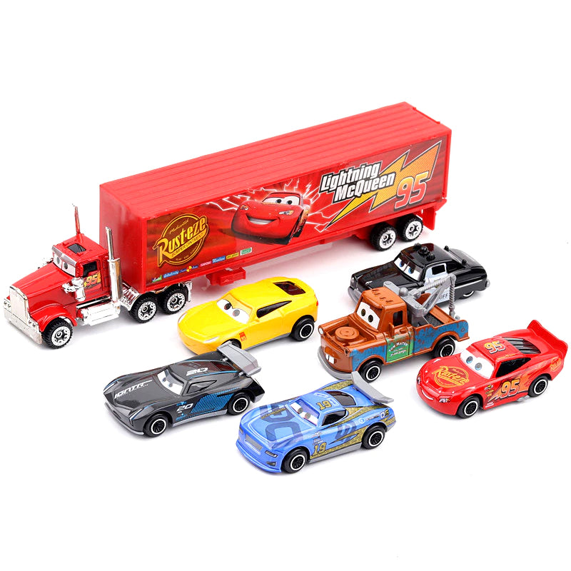 7 Pcs Disney Pixar Cars Toy Set — Octopus Mood Toy